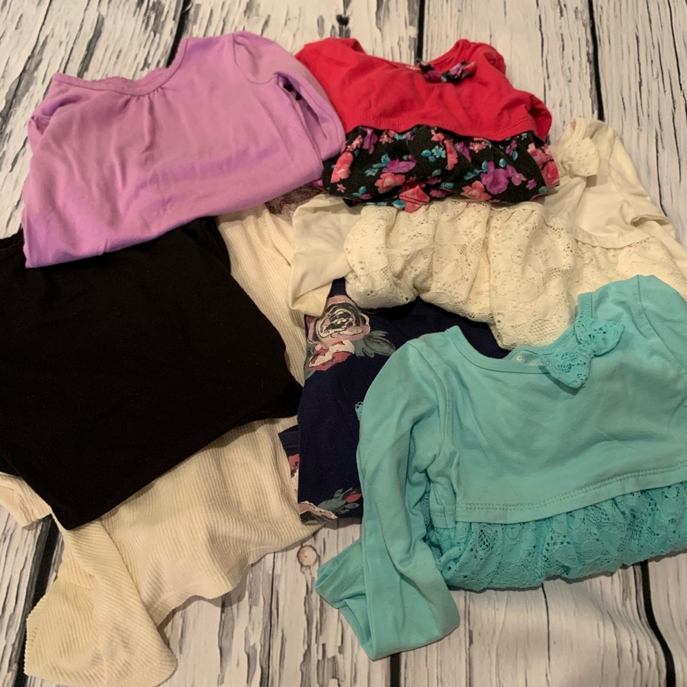 3T girls long sleeve tops